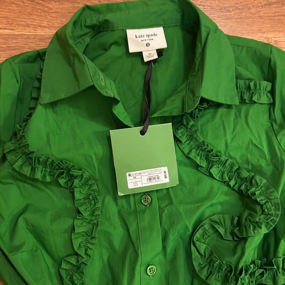 Kate Spade New York for Target Women's Ribbon Short Sleeve Midi Shirtdre… - Picture 5 of 9